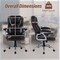Leather Executive Computer Chair with Ergonomic Support and Padding